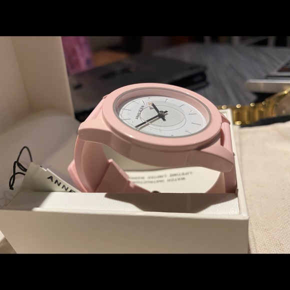 *NIBOX*ANN KLEIN Watch Light pink silicone - Picture 2 of 5